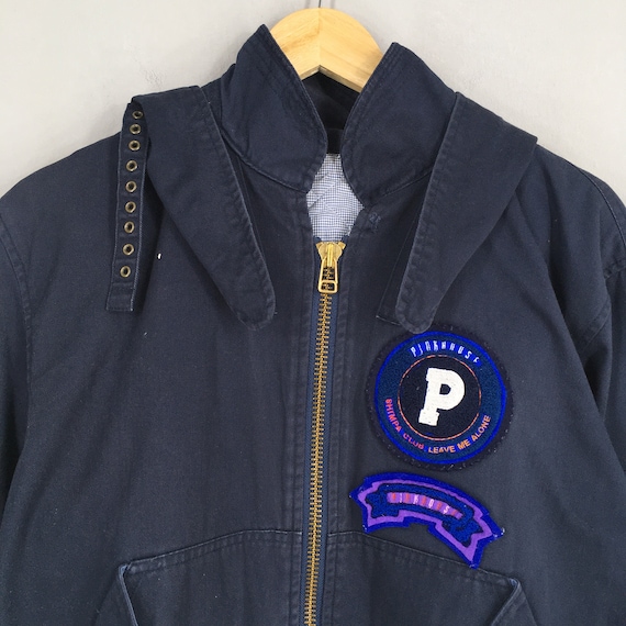 Vintage Pink House Japan Bomber Hoodie Jacket Large 80s Pink House