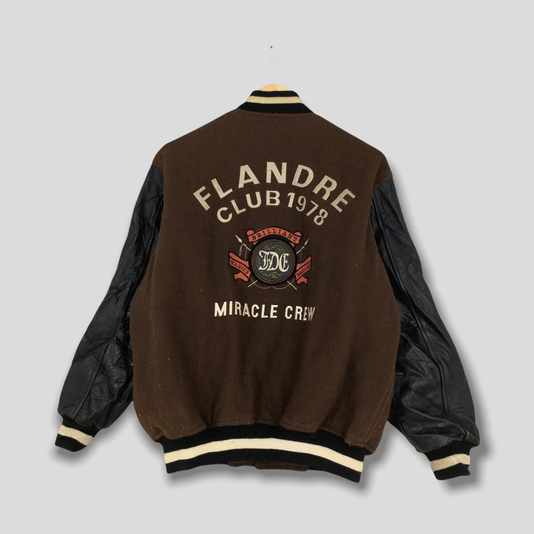 Vintage Flandre Club Japan Wool Jacket Medium 1980's Japan Vintage Flandre Club Japan Wool Jacket Medium 1980's Japan