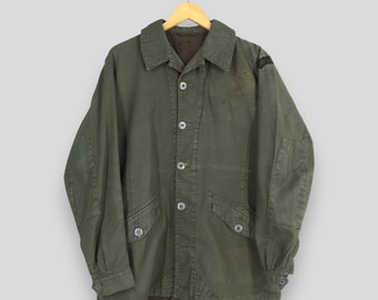 Vintage 80s M-65 Army Field Jacket Small Battle Dress Combat Black