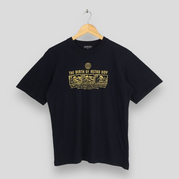 Vintage the Birth of Astro Boy Japanese Anime Black T Shirt