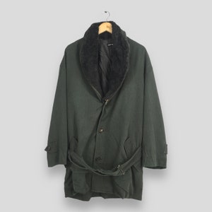 Chisato Tsumori Duffel Coat Black Lining All Over Pattern