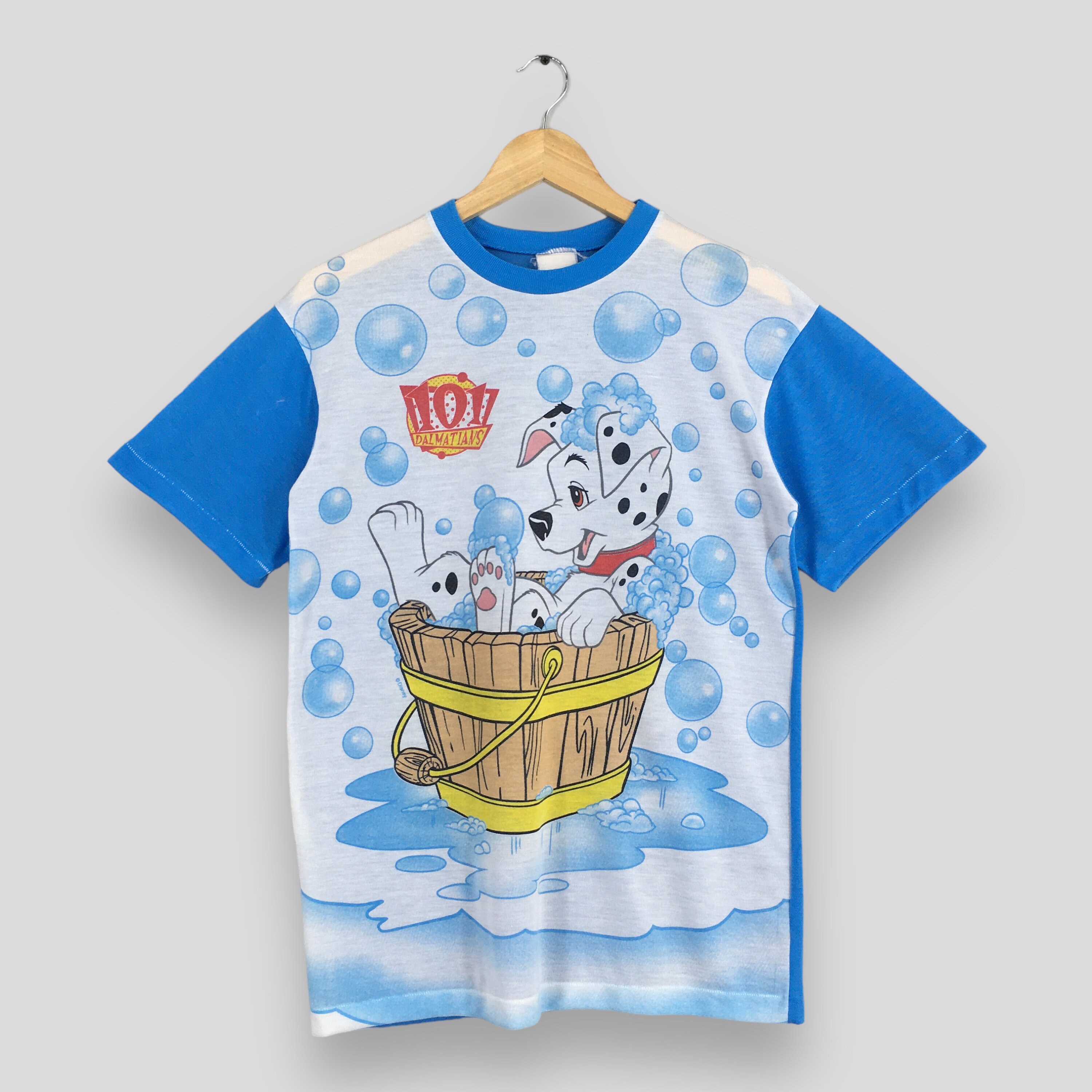 DISNEY VINTAGE 101 DOGS BIG PRINT Tシャツ Vintage Disney 101 Dalmatians Shirt Medium 90s Movie Single
