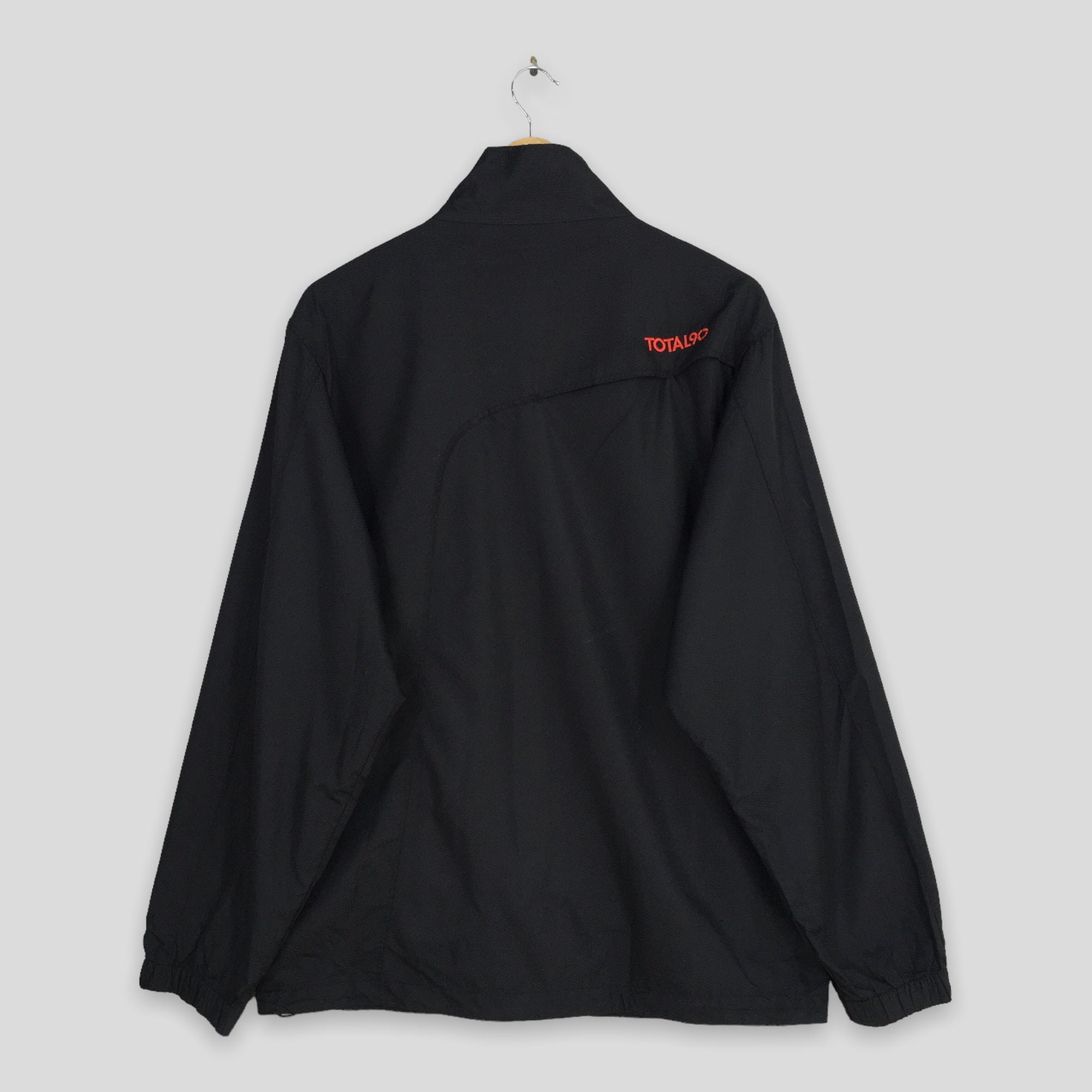 Vintage 90's Nike Mini Swoosh Full Zip Windbreaker Nylon Jacket Blue Mens  Medium | eBay