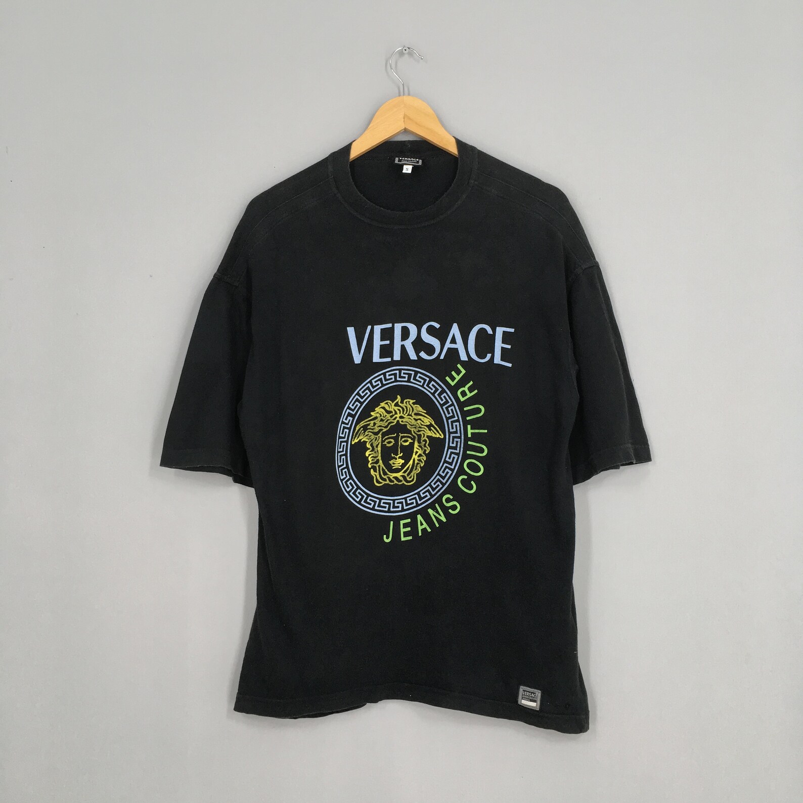 Vintage 90's Gianni Versace Tshirt Small Versace Jeans | Etsy