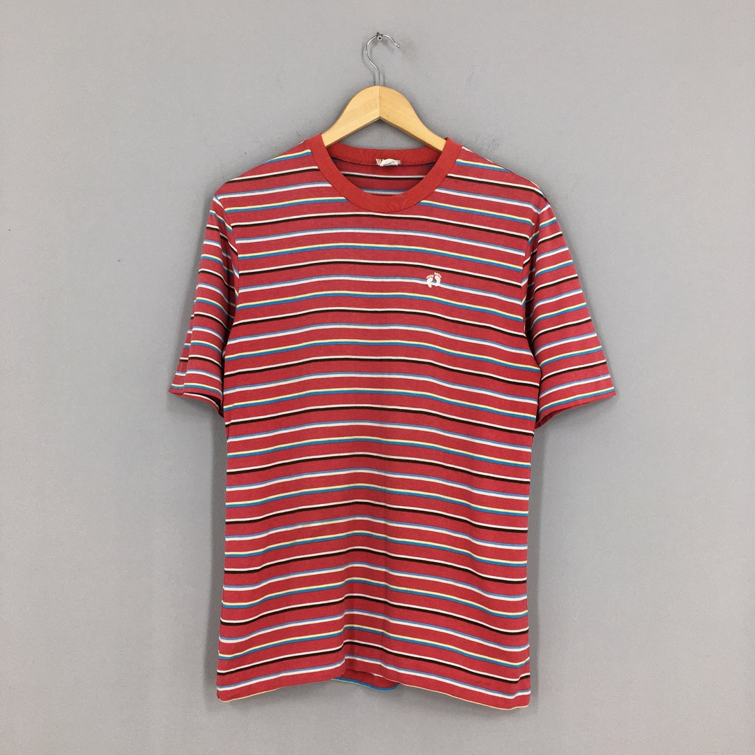 Vintage 80's Hang Ten Red Stripes Tshirt Large Hawaii - Etsy