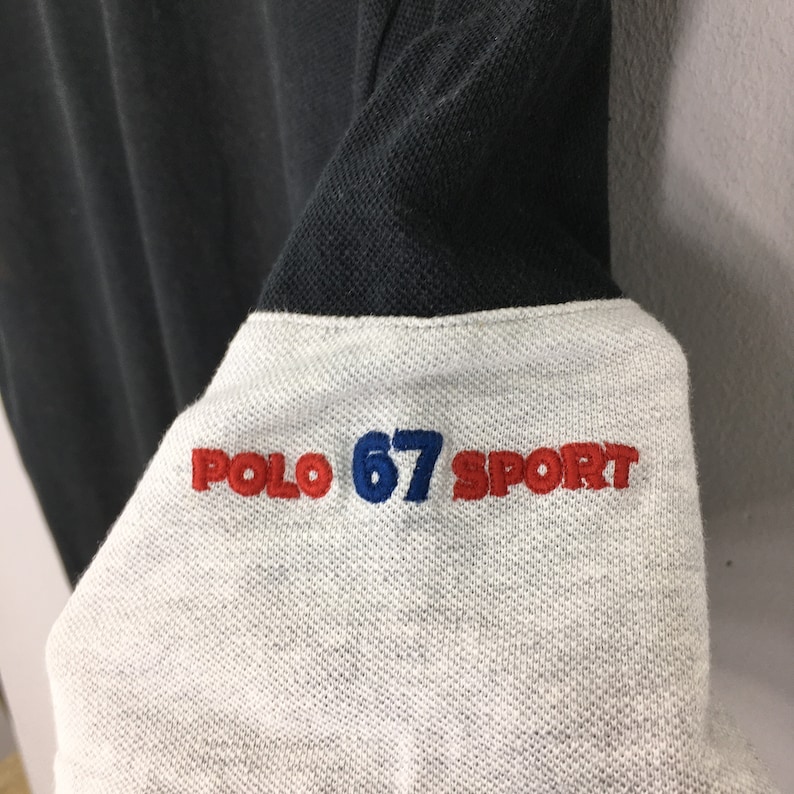 Vintage Polo Sport Rugby Shirt Medium 1990's Ralph Lauren Etsy