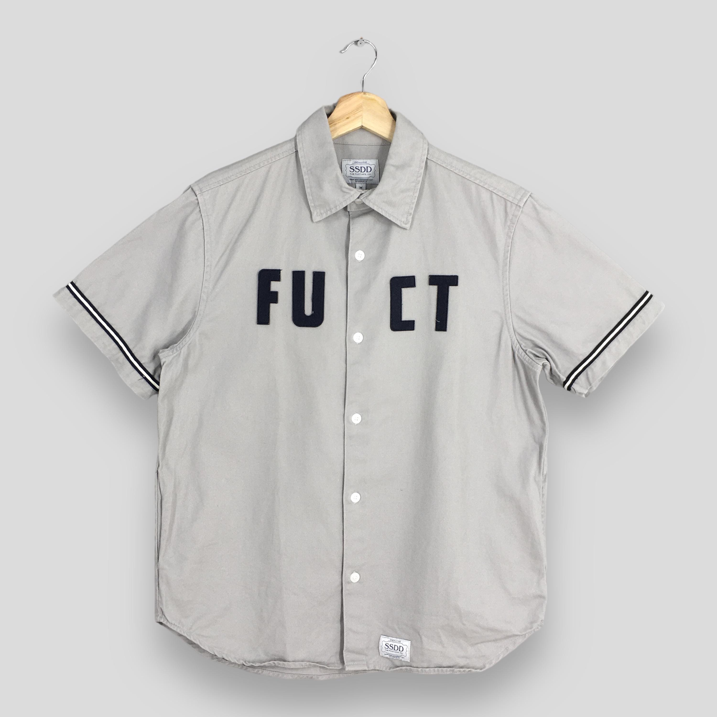 Vintage Fuct SSDD Skateboard Gray Shirt Medium Fuct Embroidery