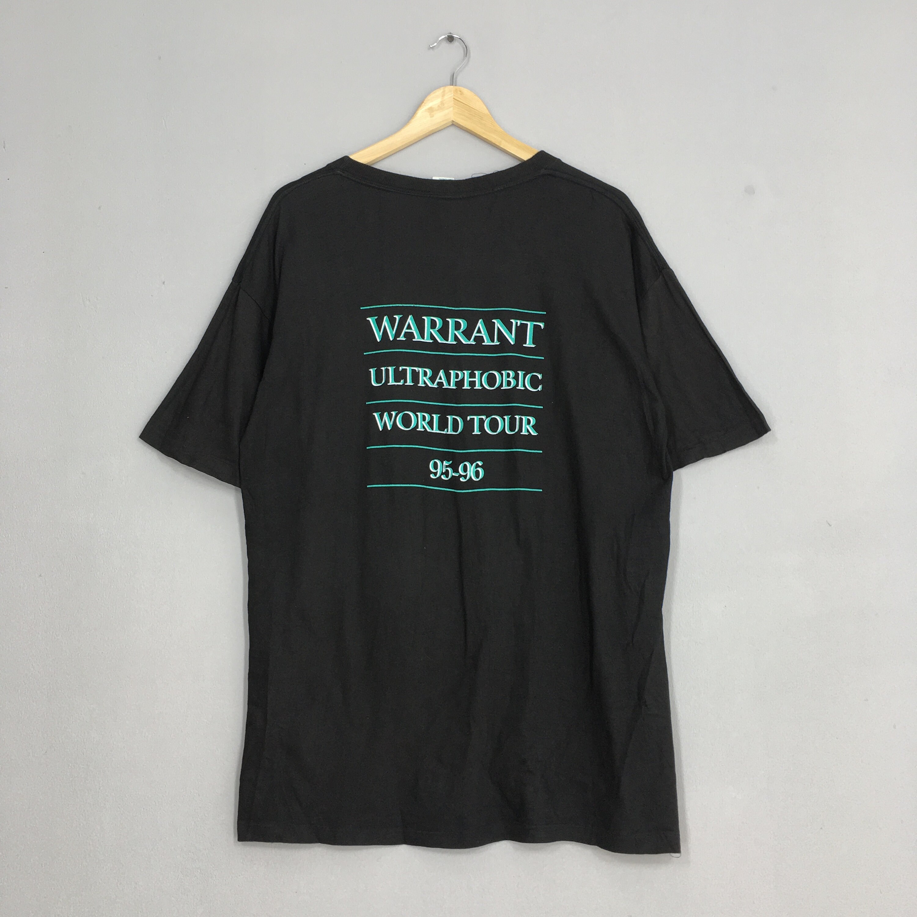 90s USA製 WARRANT ウォレント　Ｔシャツ バンドＴシャツ　ＸＬ　黒 80s 90s USA製WARRANTウォレント ヴィンテージ バンド Tシャツ