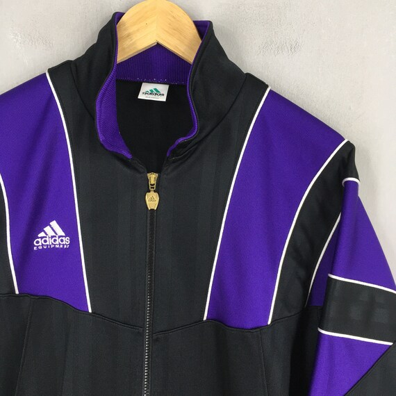 black and purple adidas jacket