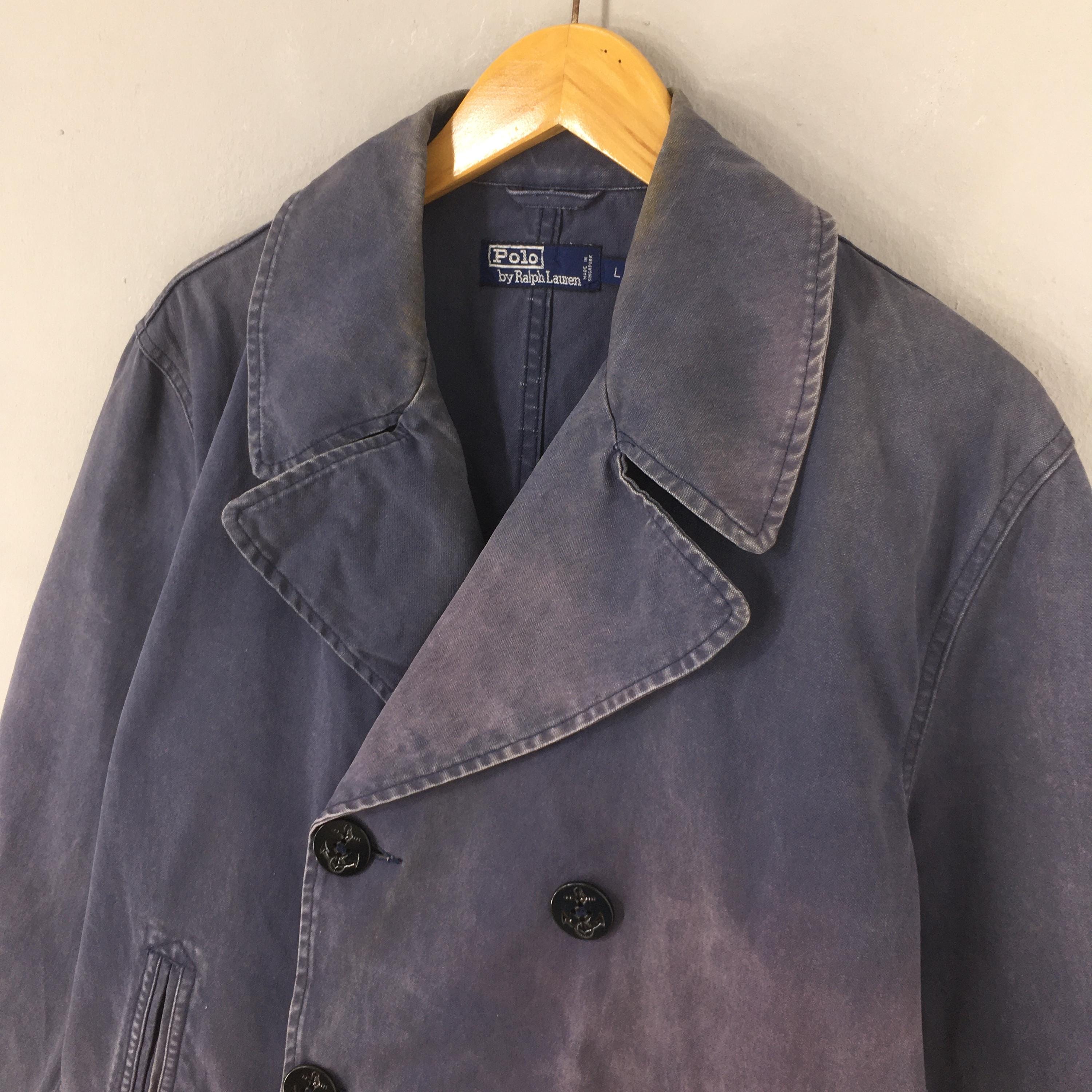 Vintage 90s Polo Ralph Lauren Peacoat Jacket Large Ralph Lauren