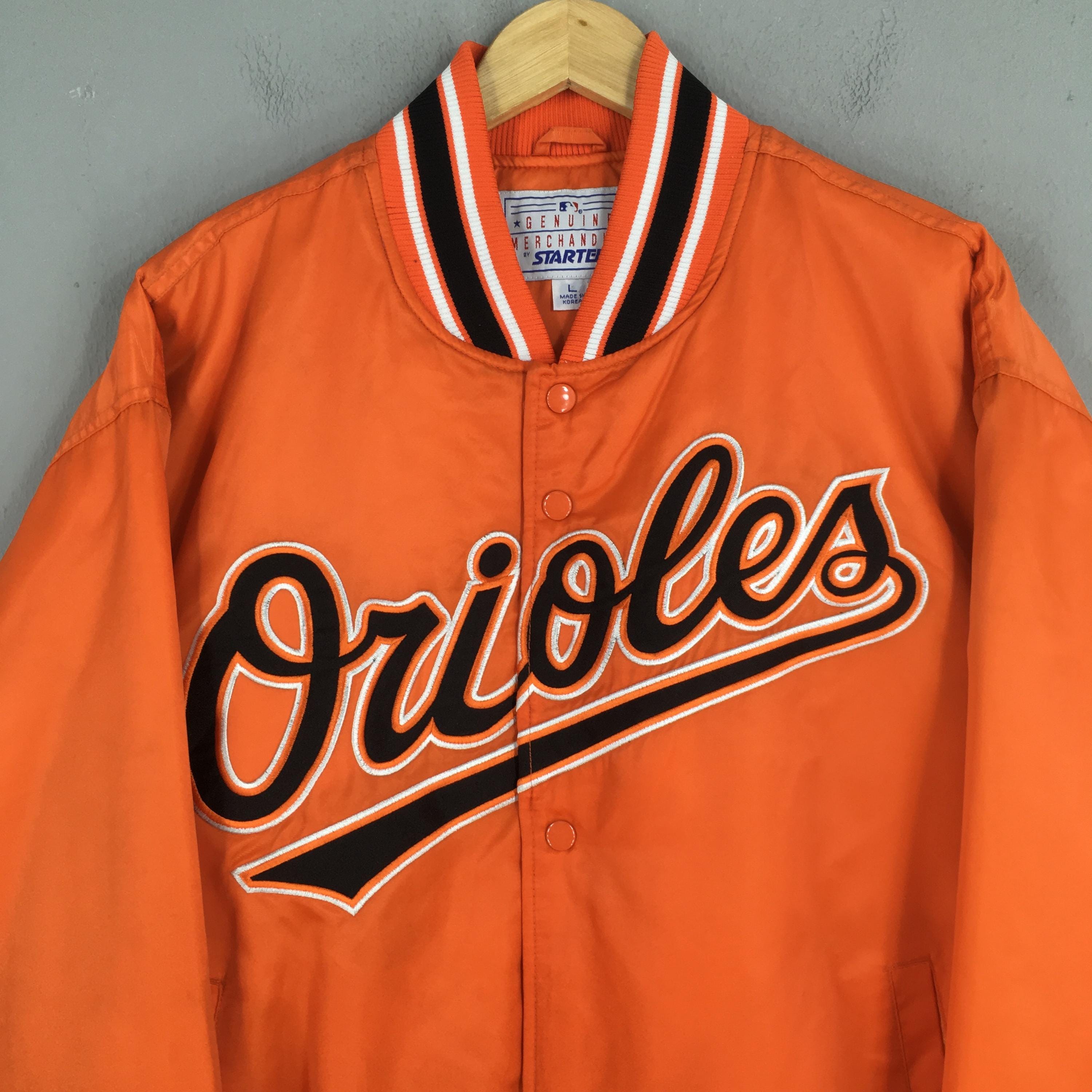 Vintage 90s Baltimore Orioles MLB Satin Jacket Large Baltimore