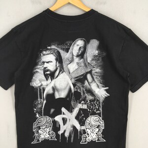 T-shirt WWE WWF D-Generation X Vintage - Taille XL, Gris, Coton, Occasion Très Bon état