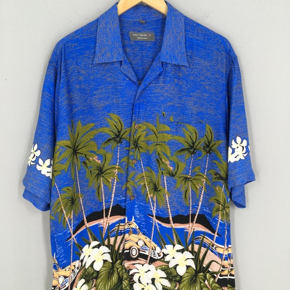 Vintage Hawaiian Aloha Tropical Viscose Rayon Shi… - image 2
