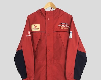 Vintage90s Honda Racing F1 Team Blue Jacket Large Honda Racing