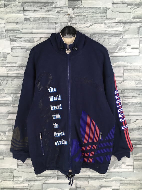 adidas blue bomber jacket