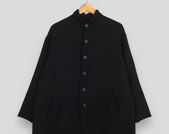 Vintage Issey Miyake Plantation Green Wool Jacket Medium Miyake