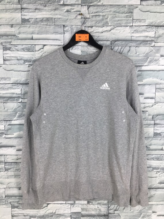 gray adidas sweatshirt womens