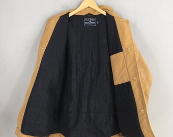 Vintage Polo Sport Brown Chore Duck Workwear Jacket Large