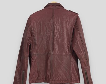 Vintage Edge Rupert Japan Leather Kinky Red Jacket Medium Vintage Edge Rupert Japan Leather Kinky Red Jacket Medium