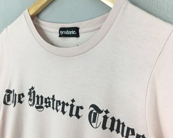 Vintage Hysteric Glamour the Hysteric Times T Shirt Xsmall Vintage Hysteric Glamour the Hysteric Times T Shirt Xsmall