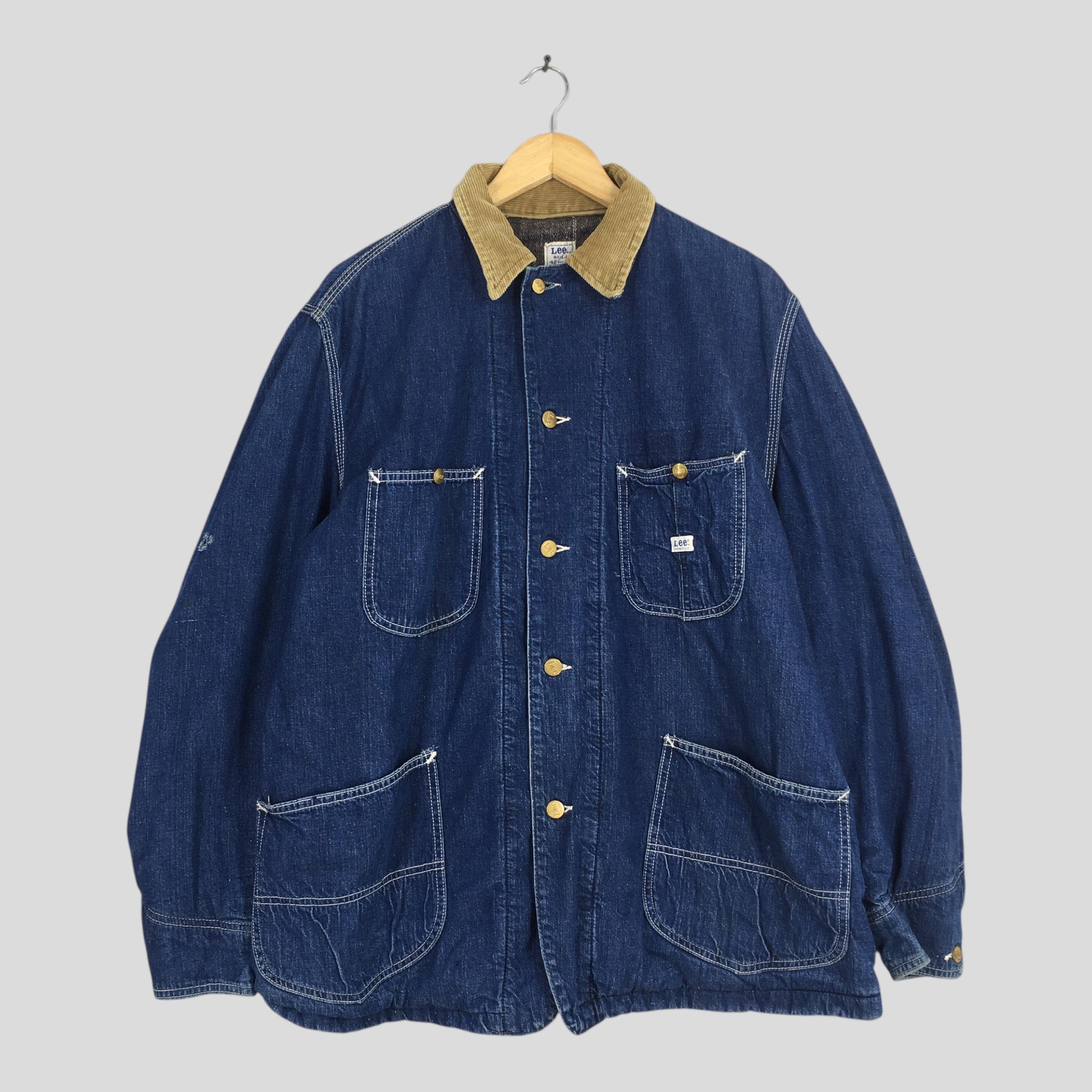 【美品 】Lee 91-J 加工 デニムカバーオール フェードブルー サイズL Lee 91-J 美品 】Lee 91-J 加工 デニムカバーオール フェードブルー