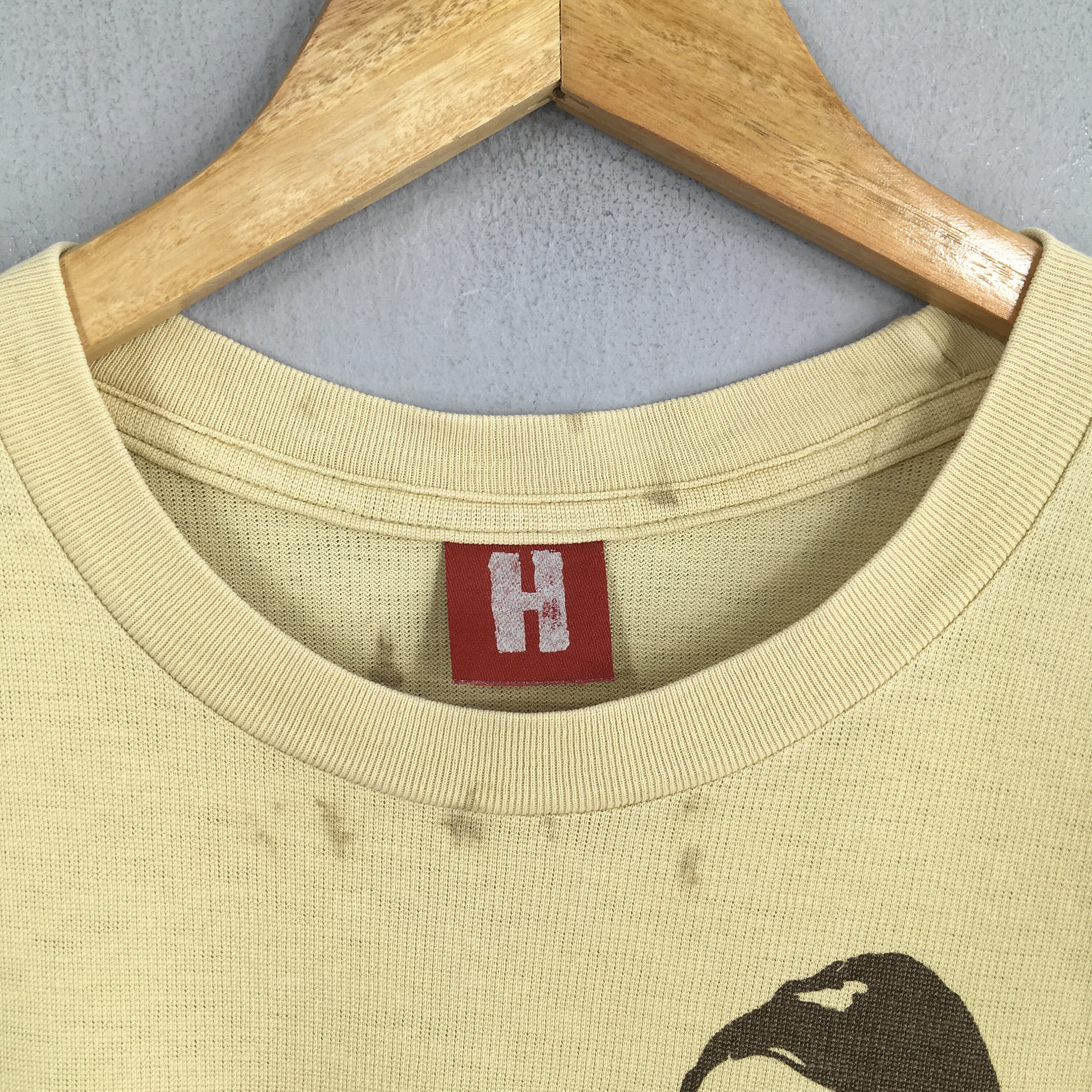 Vintage Hysteric Glamour Japan Yellow T Shirt Small