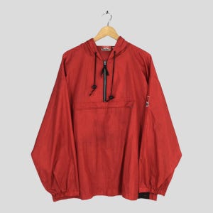 Vintage 90s Marlboro Adventure Team Anorak Jacket XLarge Marlboro Cigarettes Red Hoodie Marlboro Formula 1 Racing Windbreaker Lightweight XL