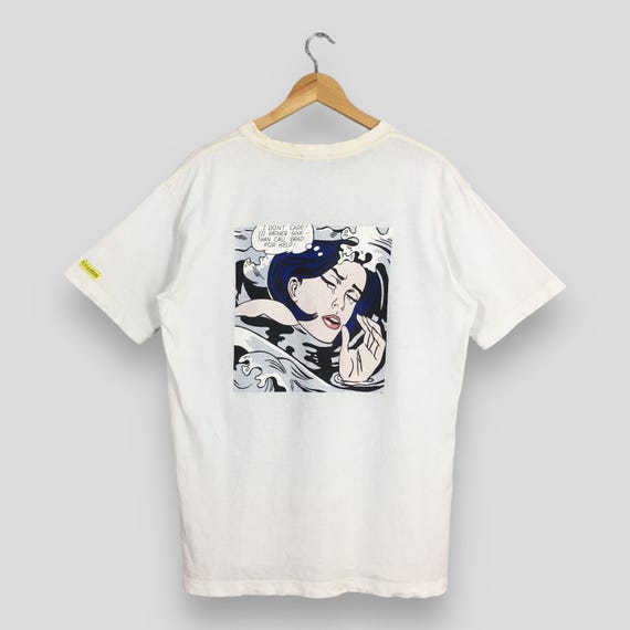 Vintage Roy Lichtenstein Drowning Girl 1963 Artwork Tshirt Vintage Roy Lichtenstein Drowning Girl 1963 Artwork Tshirt