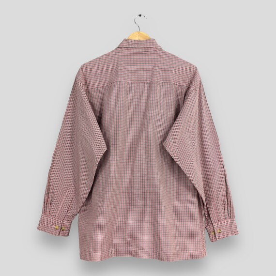 Vintage 90s Vans Plaid Checkered Flannel Shirt La… - image 7
