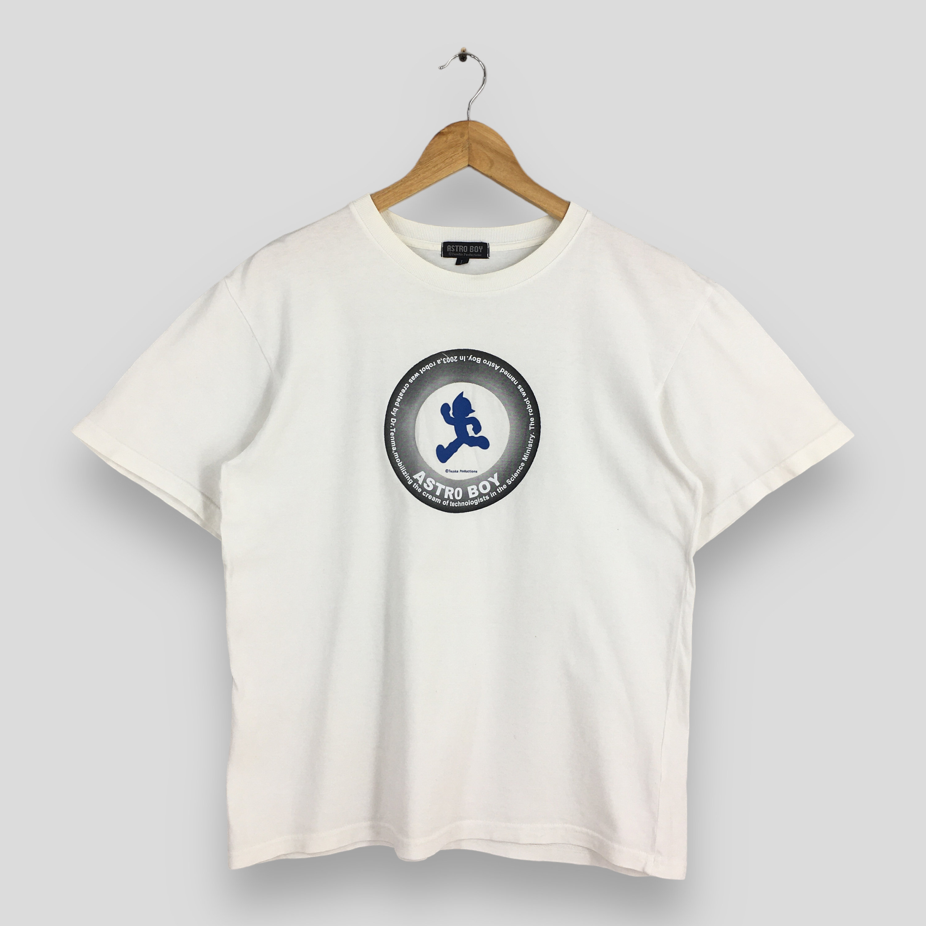 Vintage Astro Boy Mighty Atom Japanese Anime White T shirt Large 90's Manga Akira Astro Boy Osamu Tezuka Astro Boy Anima Robot Tee Size L