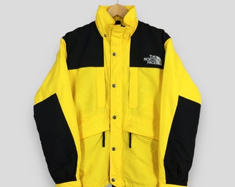 the north face goretex アノラック イエロー 90s Vintage 90s the North Face Yellow Gore-tex Multi-pocket