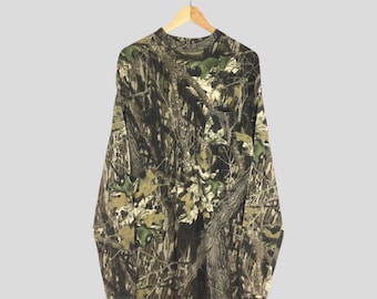 トップス 90s jerzees mossy oak real tree sweat m Vintage 90s Jerzees Mossy Oak Camo Sweatshirt Xlarge Outdoor