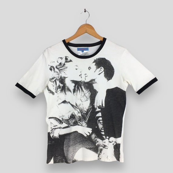 Vintage Katharine Hamnett Photoprint White T Shirt Medium