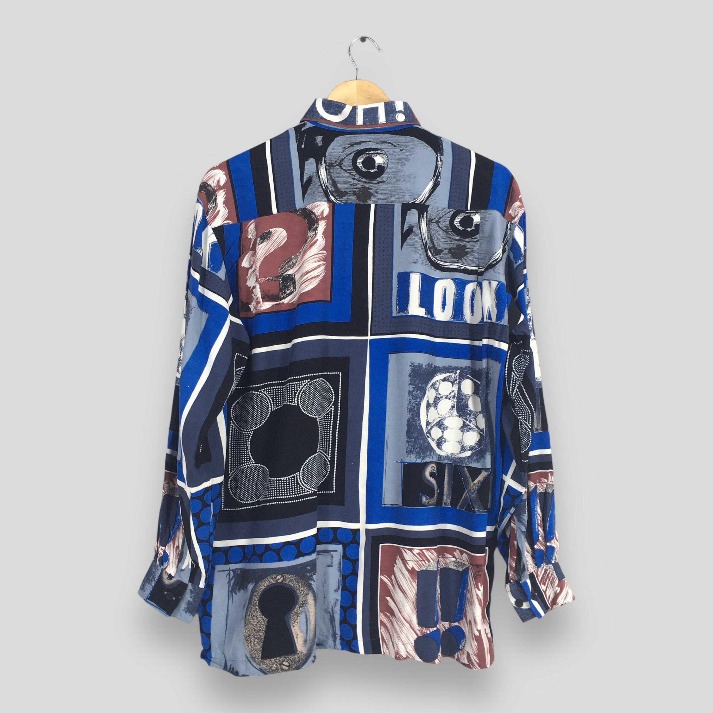 Vintage 90's Psychedelic Shirt Xlarge Multicolor Pop Art