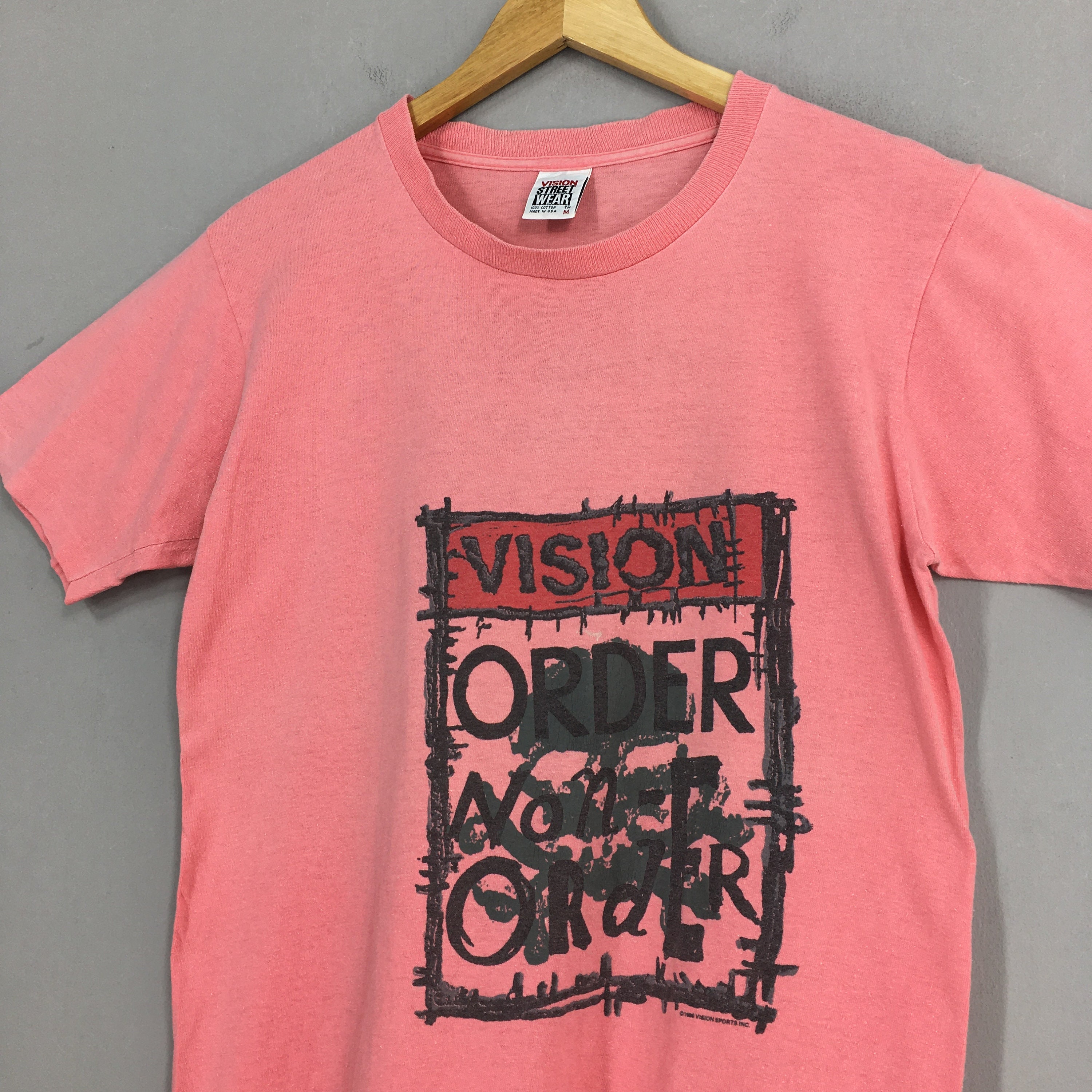 mask様vision street wear Tシャツ　90s USA製 90s USA製 VISION STREET WEAR Tシャツ 半袖 両面プリント M