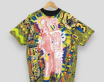 Vintage 90-tals Body Glove USA Surfing T-shirt Liten Body Glove Övertryck Beachvolleybollskjorta Body Glove Pop Art Surf Wear T-shirt Storlek S