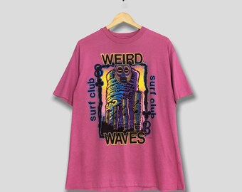 Jimmy'z Vintage- Rare Tee- T-shirt - 80s -surfer-woody & the Bomb