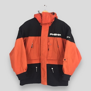 Vintage Phenix Red Black Ski Wear Jacket Large Phenix Skiing Cold Weather Snowboarding Bomber Hoodie Outerwear Retro Ski Suit Winter Coat L