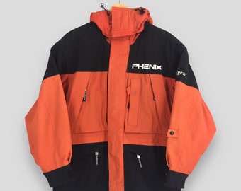 Vintage Phenix rouge noir veste de ski grande Phenix ski par temps froid snowboard bomber à capuche Phenix Japon combinaison de ski manteau d'hiver L