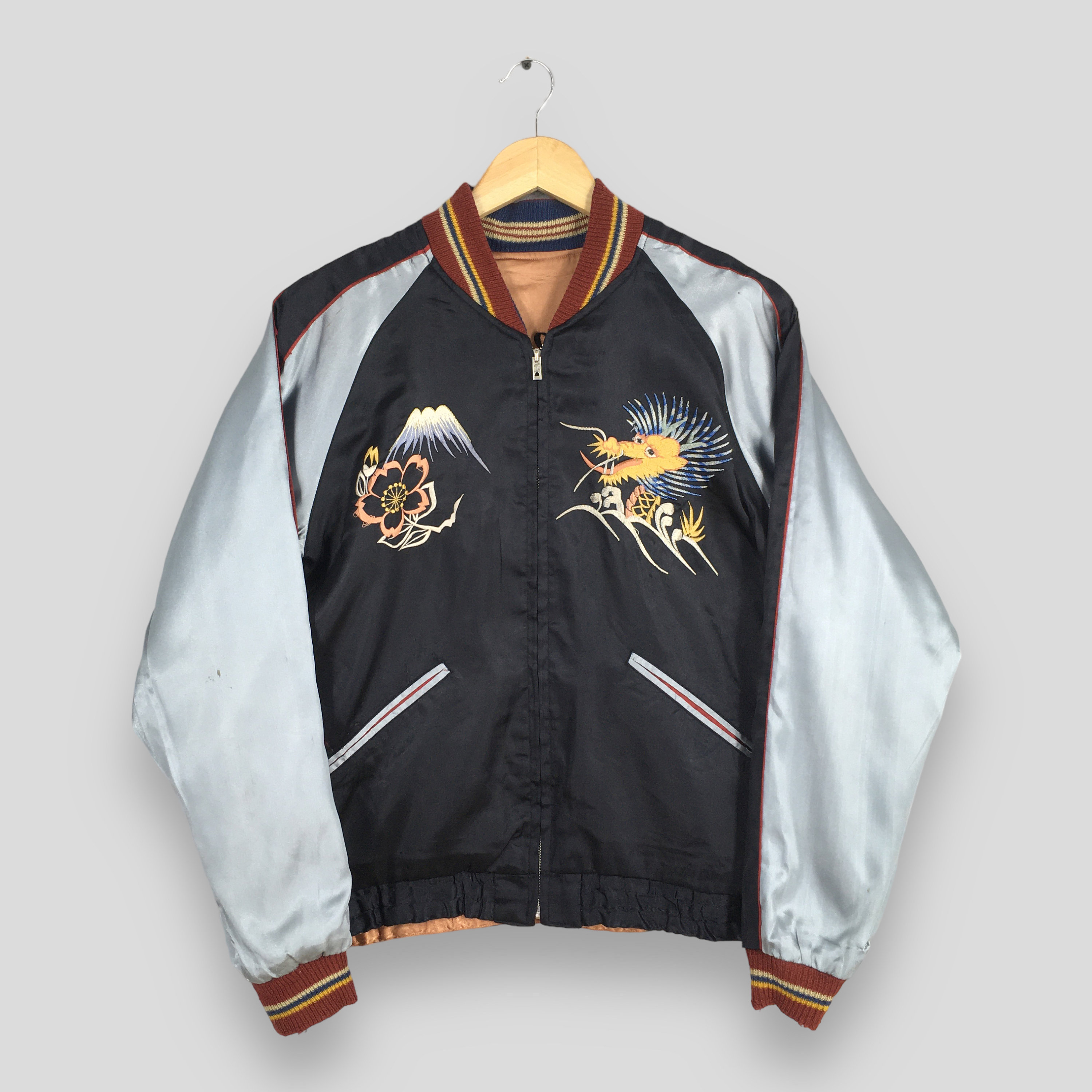 TAILOR TOYO24AWスカジャン Vtg Tailor Toyo Enterprise Marine Sukajan Reversible Jacket Medium