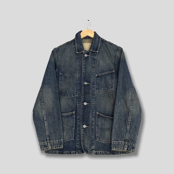 Vintage Gap Denim Worker Chore Jacket Small Workw… - image 1