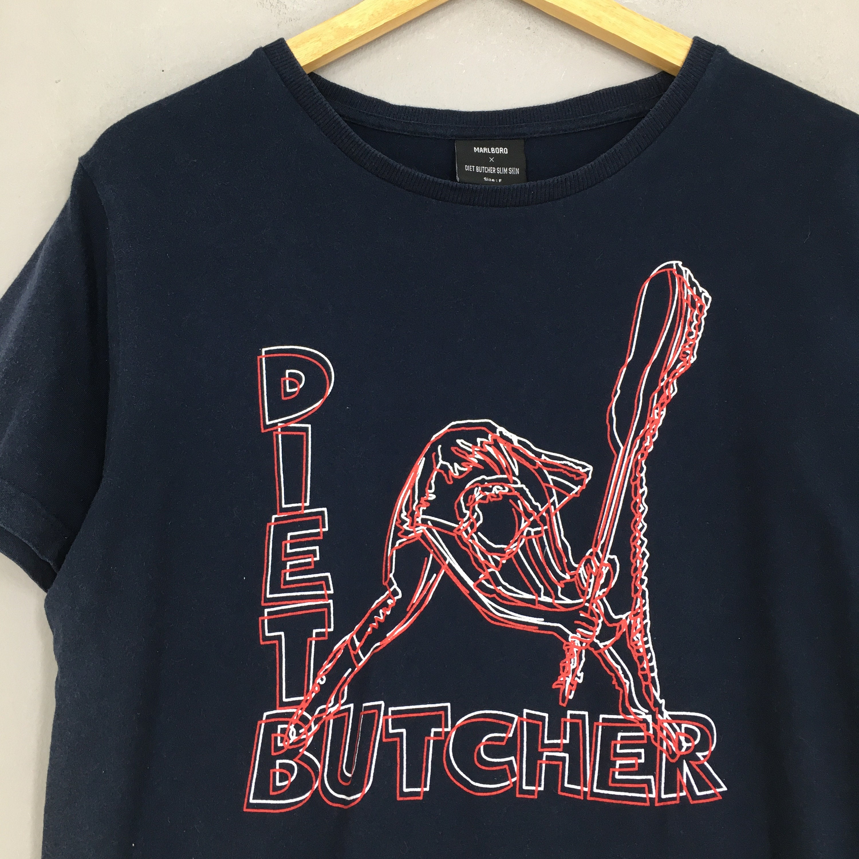 Diet Butcher Slim Skin X NUMBER (N)INE the Clash Rock Tshirt Size