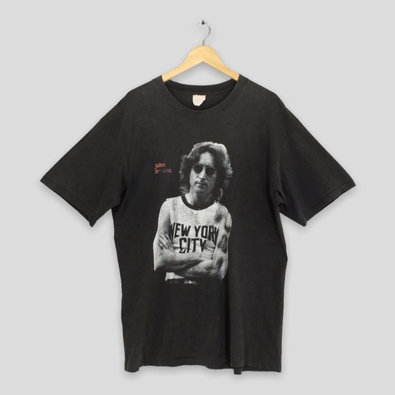 【希少】John Lennon ビンテージ Tシャツ 90s新品 Lサイズ Vintage 90's John Lennon the Beatles Tshirt Large the Beatles Line
