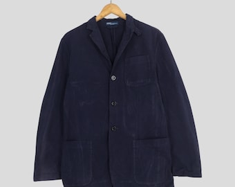 Vintage 80s Polo Country Chore Workers Blanket Jacket Medium Ralph