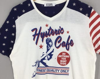Vintage Y2K Hysterics Glamour Japan Graphics Woman Tshirt Small
