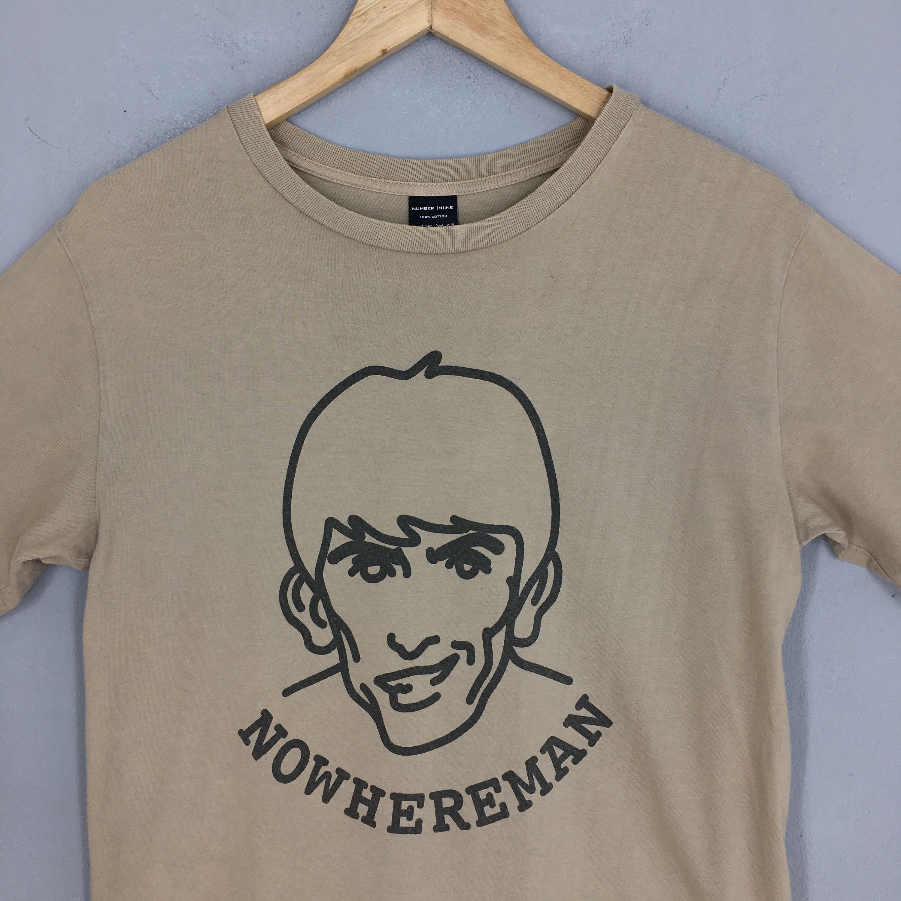 Number (N)ine AW02 Nowhereman ブラウン Tシャツ ミディアム Number (N)ine AW02 Nowhereman ブラウン Tシャツ ミディアム