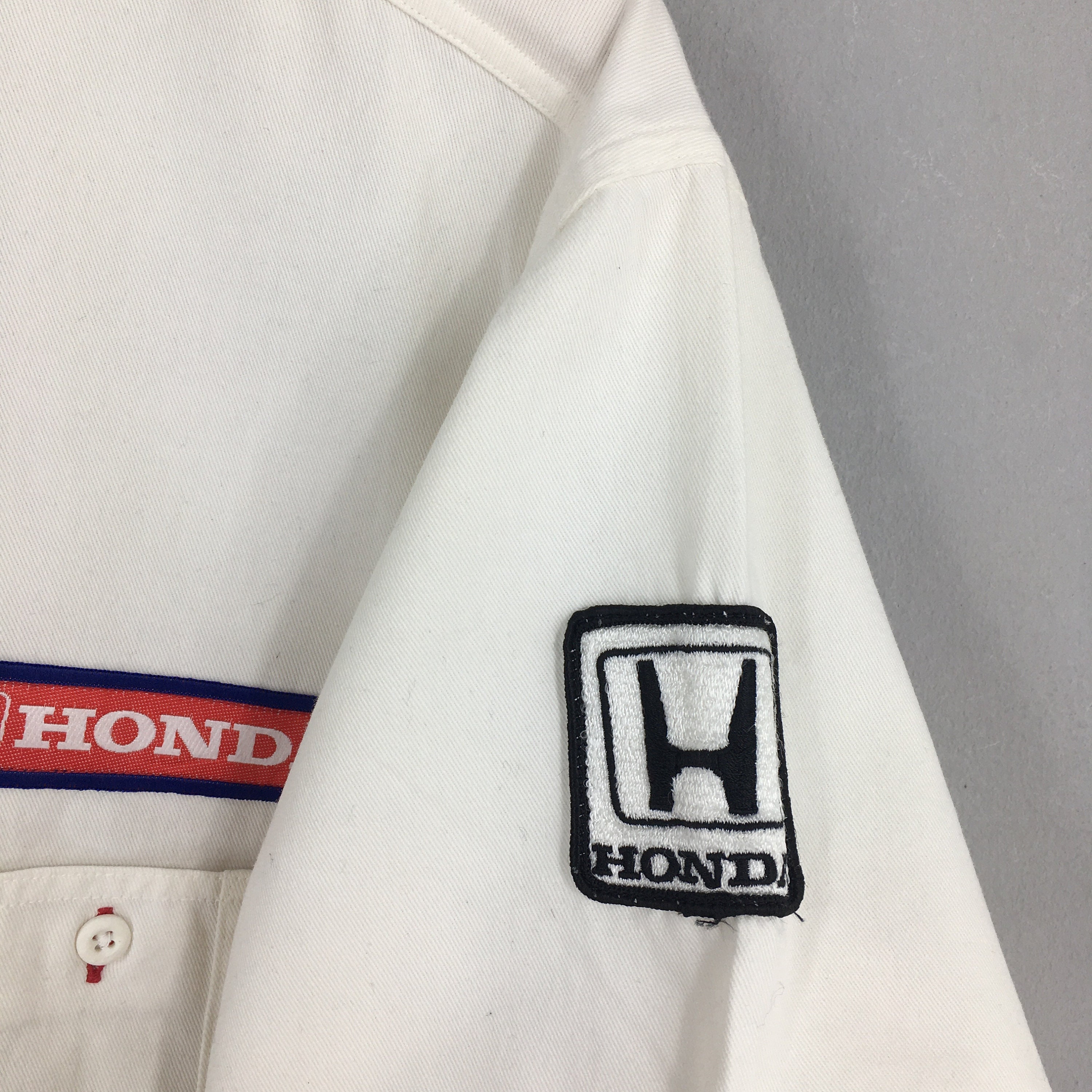 Vintage Honda Racing Team F1 White Shirt Medium 90's Honda