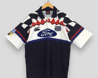 Vintage 1997 Canterbury Auckland Blues Super 12 Rugby Jersey Large Canterbury Ford Sponsor Temex Rugby Multicolor Classic Australia Shirt L