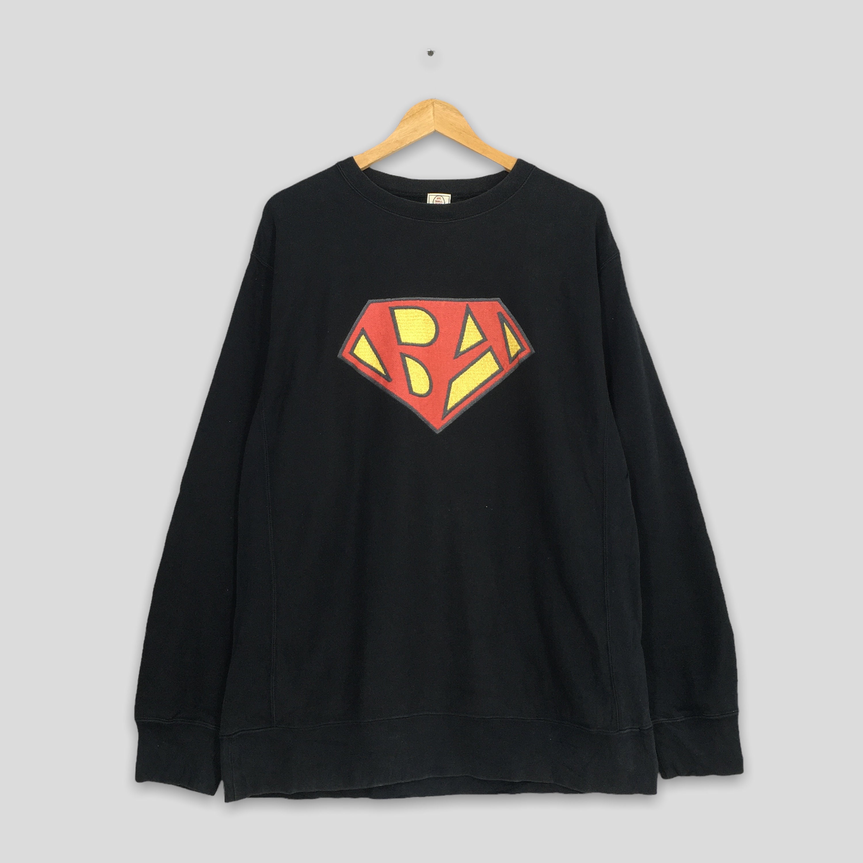 A Bathing Ape Superman Logo Sweatshirts Large Bape Japan Streetwear Design Black Sweater Pullover Bape Jumper Bathing Ape Crewneck Size L Etsy