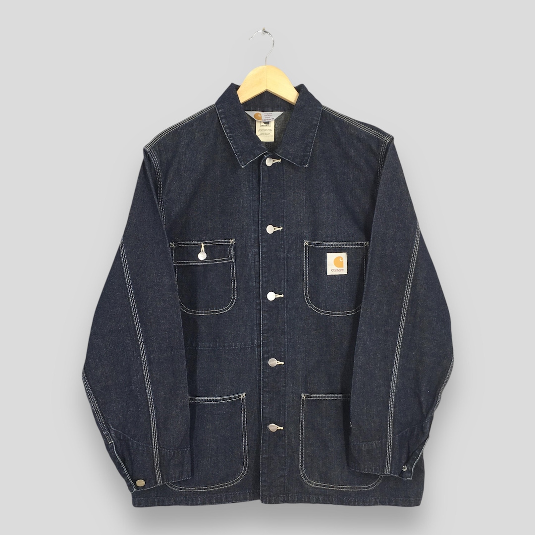 Vintage 90s Carhartt Denim Michigan Workwear Jacket Large Carhartt